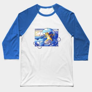 Cat surfing the web Baseball T-Shirt